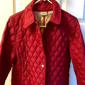 LL Bean Quilted Barn Coat